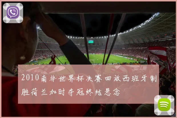 2010南非世界杯决赛回放西班牙制胜荷兰加时夺冠终结悬念