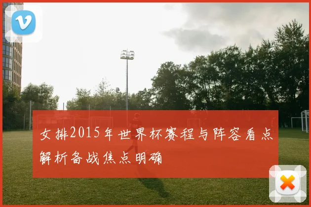 女排2015年世界杯赛程与阵容看点解析备战焦点明确